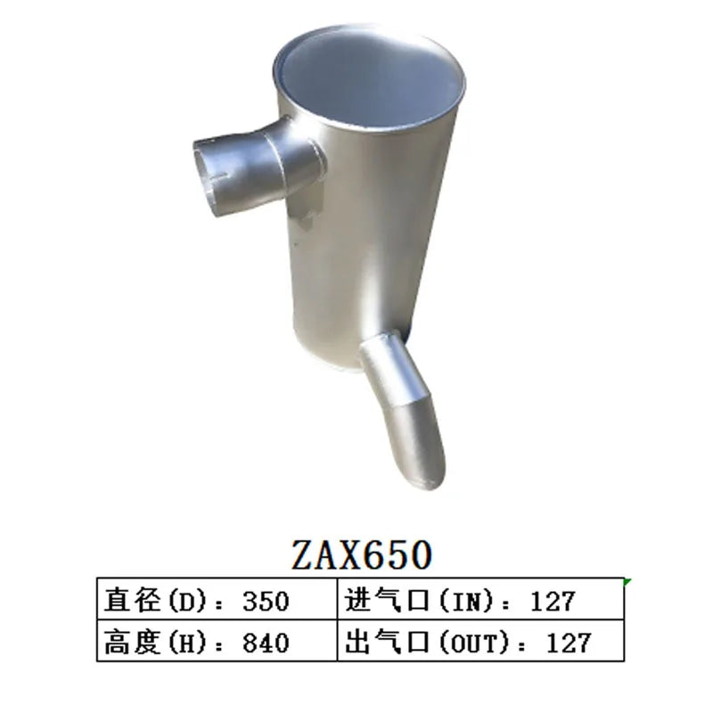 Muffler Silencer for Hitachi Excavator ZAX650-Replacement Aftermarket Parts