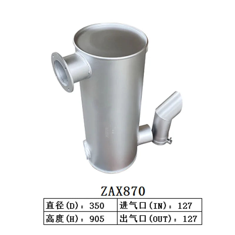 Muffler Silencer for Hitachi Excavator ZAX870-Replacement Aftermarket Parts