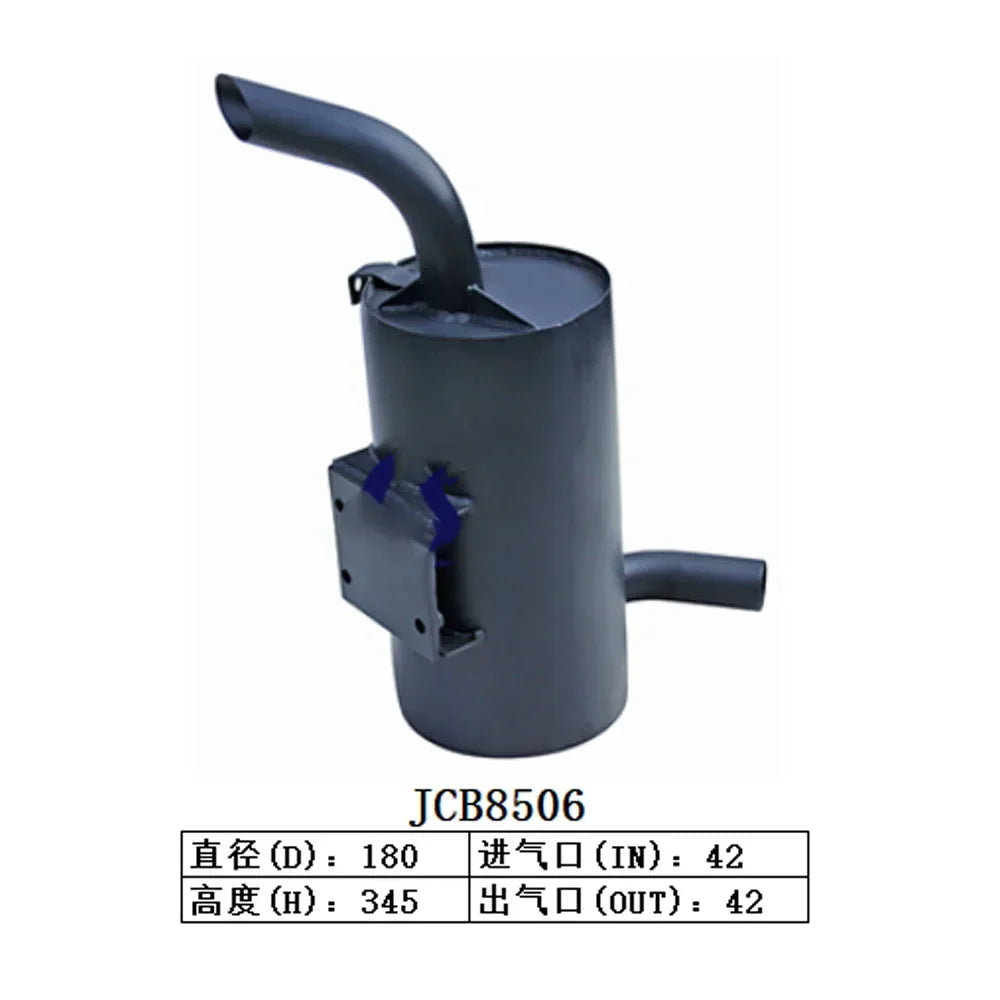 MUFFLER SILENCER FOR JCB 8506 EXCAVATOR-BeeSpareParts