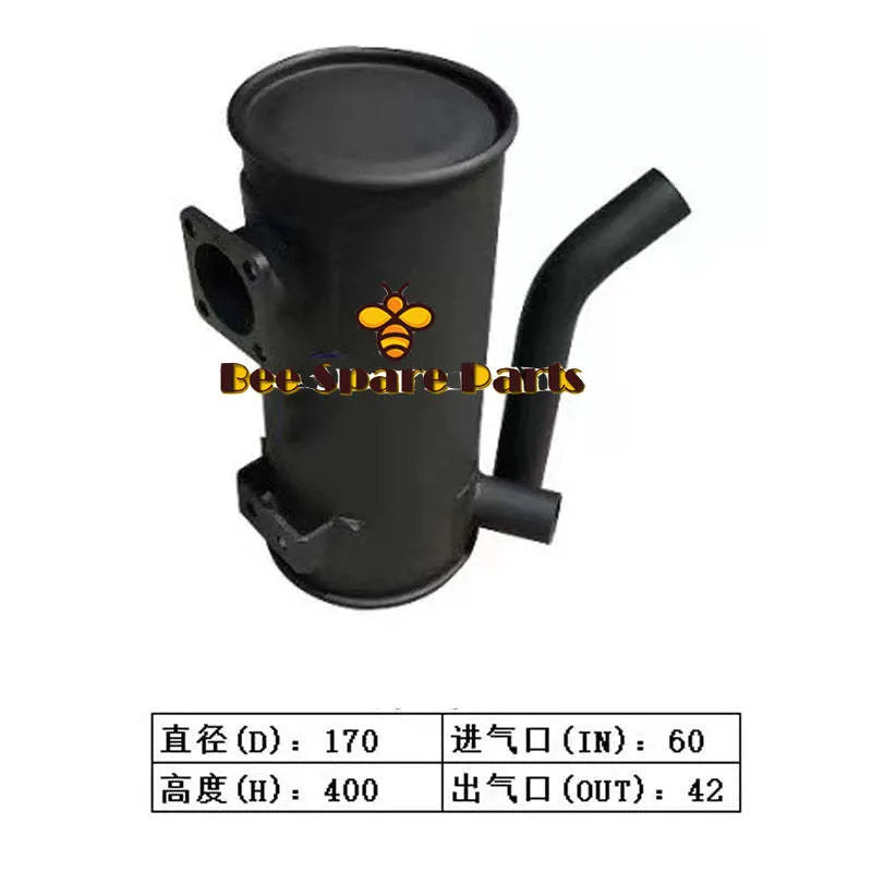 Muffler Silencer for Yanmar Excavator VIO75-BeeSpareParts