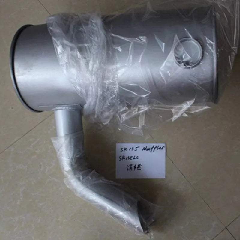 Muffler Silencer YX12P00006P3 For Kobelco Excavator SK135SR SK115SRDZ ED150 SK115SRDZ-BeeSpareParts