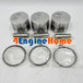 New 3 Sets STD Piston Kit With Ring 119623-22080 Fit For Yanmar 3TNE74 Engine 74MM-BeeSpareParts