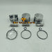 New 3 Sets STD Piston Kit With Ring 119717-22080 Fit For Yanmar 3TNV76 Engine 76MM-BeeSpareParts