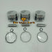 New 3 Sets STD Piston Kit With Ring 119717-22080 Fit For Yanmar 3TNV76 Engine 76MM-BeeSpareParts