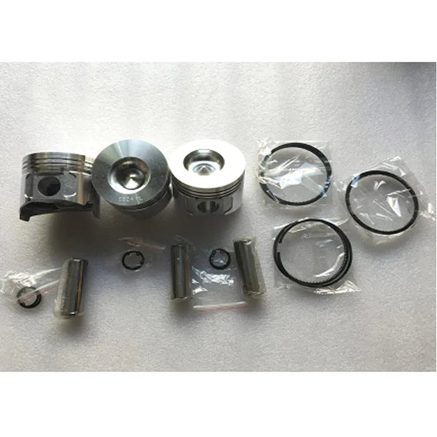 New 3 Sets STD Piston Kit With Ring 129508-22080 Fit For Yanmar 3TNV84 4TNV84 Engine 84MM-BeeSpareParts