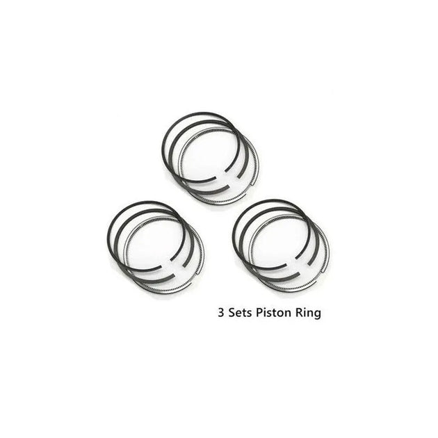 New 3 Sets STD Piston Kit With Ring 8-94375-196-1 Fit For Isuzu 3KR2 Engine 81MM-Replacement Aftermarket Parts