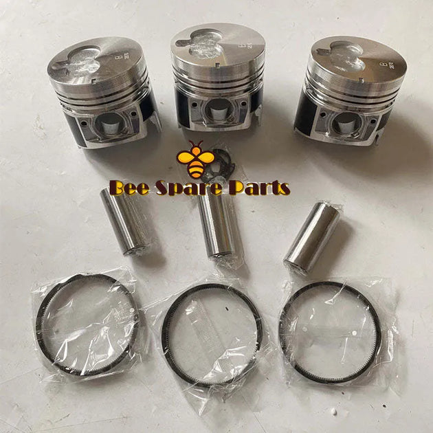 New 3 Sets STD Piston Kit With Ring 8-97176-287-0 Fit For Isuzu 3LD1 Engine 83.1MM-Replacement Aftermarket Parts