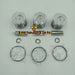 New 3 Sets STD Piston Kit With Ring 8-97176-891-0 Fit For Isuzu 3KC2 Engine 74MM-Replacement Aftermarket Parts
