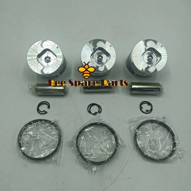 New 3 Sets STD Piston Kit With Ring 8-97176-891-0 Fit For Isuzu 3KC2 Engine 74MM-Replacement Aftermarket Parts