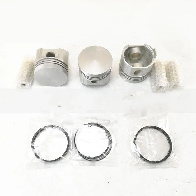 New 3pcs STD Piston & Piston Ring For Kubota D1402 V1902 85MM Engine-Replacement Aftermarket Parts