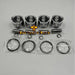 New 4 Sets STD Piston Kit With Ring 115017581 21401831 Fit For Perkins 404C 404D Engine 84MM-BeeSpareParts