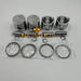 New 4 Sets STD Piston Kit With Ring 115017581 21401831 Fit For Perkins 404C 404D Engine 84MM-BeeSpareParts