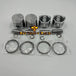 New 4 Sets STD Piston Kit With Ring 115017581 21401831 Fit For Perkins 404C 404D Engine 84MM-BeeSpareParts