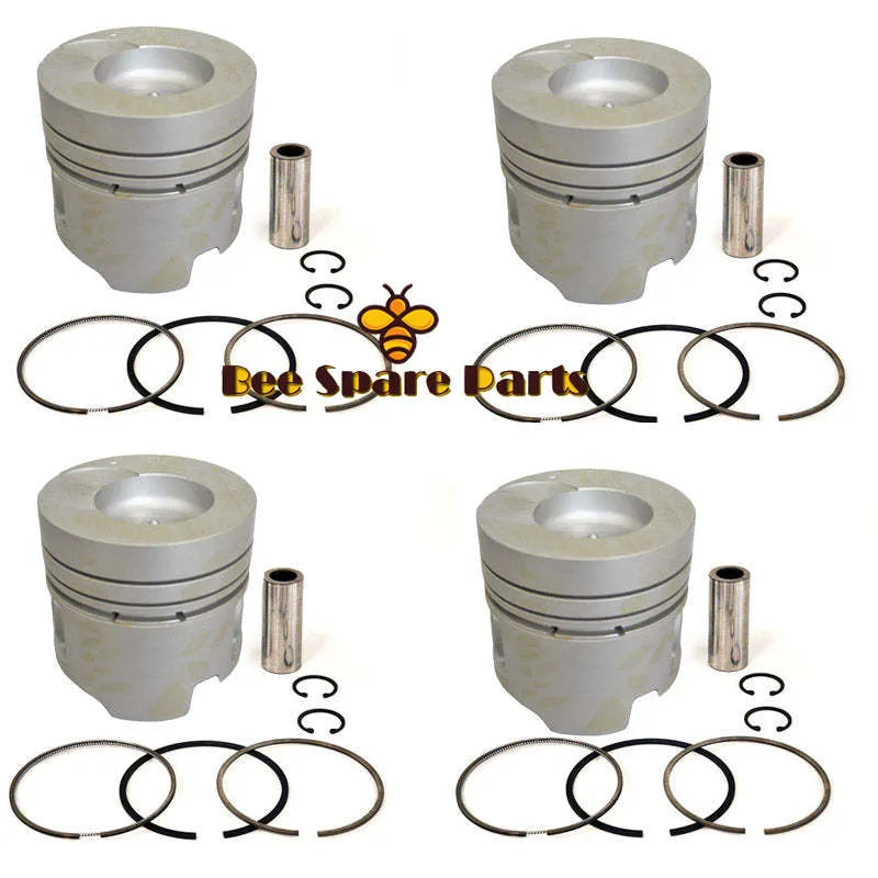 New 4 Sets STD Piston Kit With Ring 12010-01T04 Fit For Nissan FD35 Engine 102.5MM-Piston Kit-BeeSpareParts