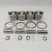 New 4 Sets STD Piston Kit With Ring 12010-54T00 Fit For Nissan BD30 Engine 96MM-Piston Kit-BeeSpareParts