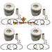 New 4 Sets STD Piston Kit With Ring 12010-54T00 Fit For Nissan BD30 Engine 96MM-Piston Kit-BeeSpareParts