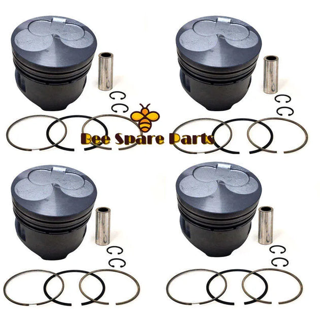New 4 Sets STD Piston Kit With Ring 12010-J5310 Fit For Nissan SD22 Engine 83MM-Piston Kit-BeeSpareParts