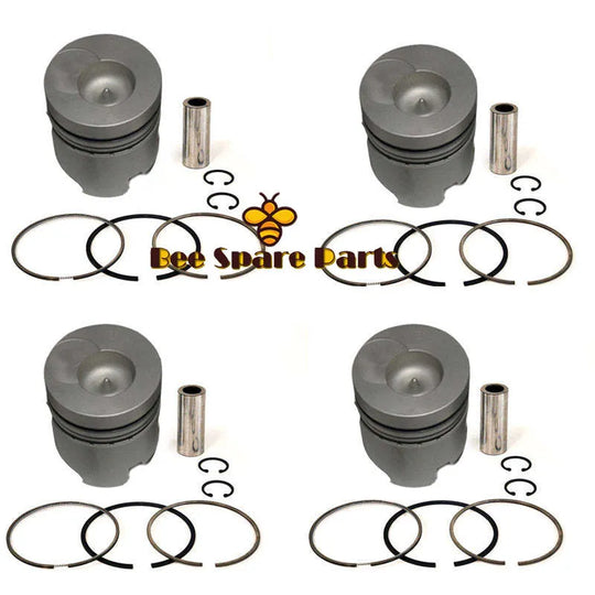 New 4 Sets STD Piston Kit With Ring 12010-T9313 Fit For Nissan FD33 Engine 100MM-Piston Kit-BeeSpareParts