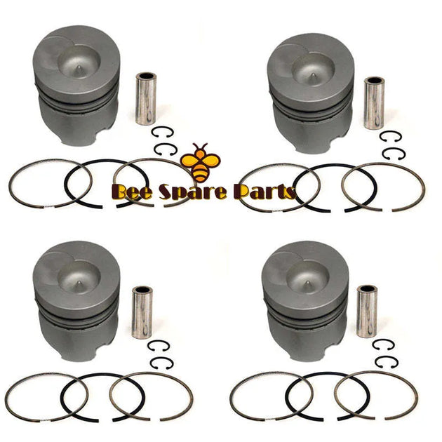 New 4 Sets STD Piston Kit With Ring 12010-T9313 Fit For Nissan FD33 Engine 100MM-Piston Kit-BeeSpareParts