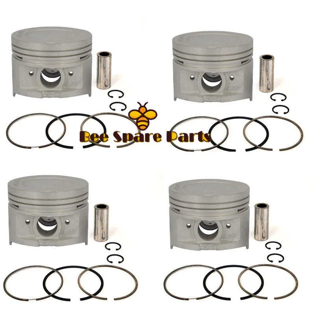 New 4 Sets STD Piston Kit With Ring 13101-28060 Fit For Toyota 1AZFE Engine 86MM-Piston Kit-BeeSpareParts