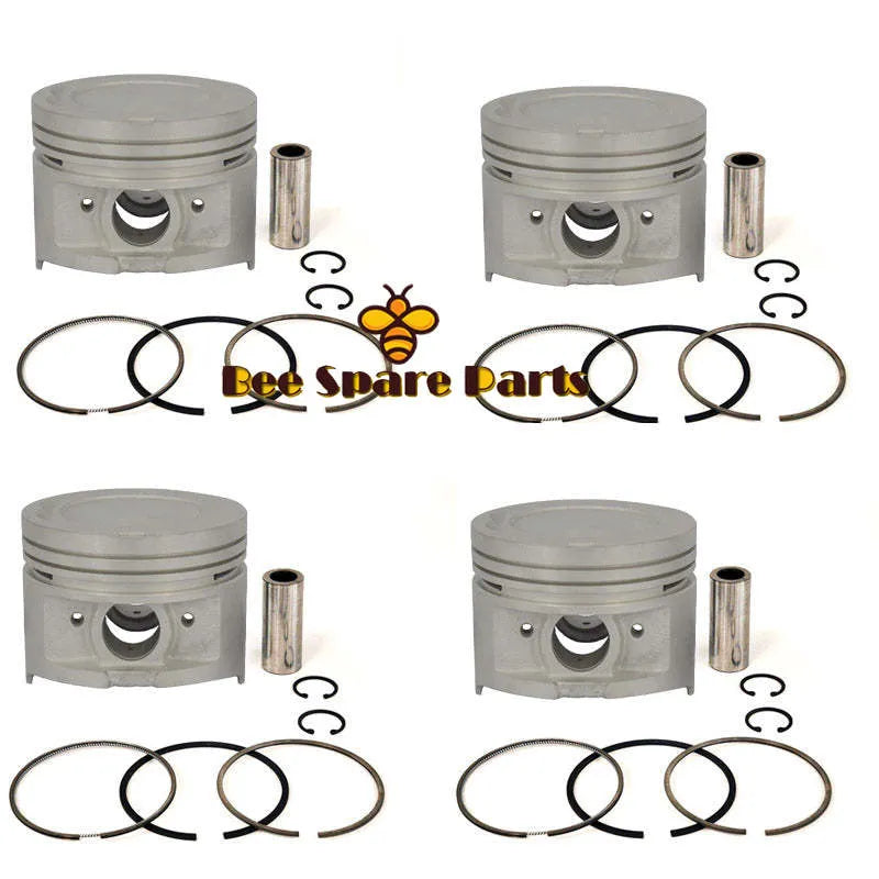 New 4 Sets STD Piston Kit With Ring 13101-28060 Fit For Toyota 1AZFE Engine 86MM-Piston Kit-BeeSpareParts