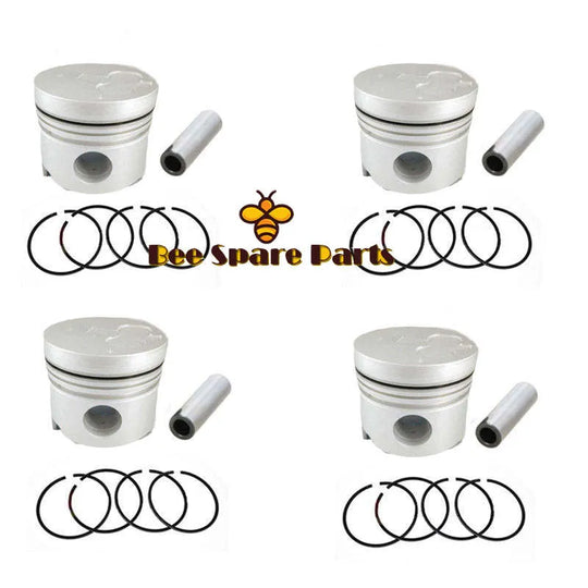 New 4 Sets STD Piston Kit With Ring 13101-54060 Fit For Nissan 2L Engine 92MM-商业/工业-BeeSpareParts