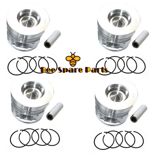 New 4 Sets STD Piston Kit With Ring 13101-78300-71 Fit For Nissan 1Z Engine 96MM-商业/工业-BeeSpareParts