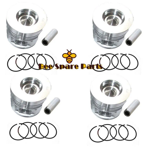 New 4 Sets STD Piston Kit With Ring 13101-78300-71 Fit For Nissan 1Z Engine 96MM-商业/工业-BeeSpareParts