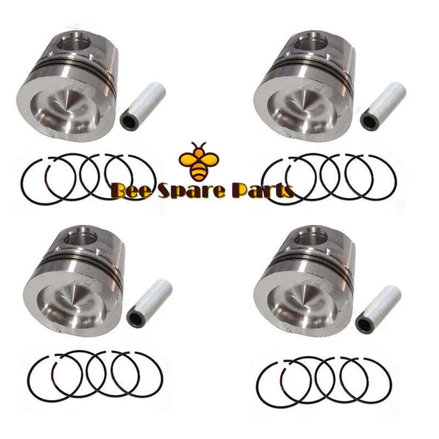 New 4 Sets STD Piston Kit With Ring 165-4262 Fit For Caterpillar 3304 Engine 120.65MM-Replacement Aftermarket Parts