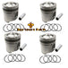 New 4 Sets STD Piston Kit With Ring 1W6757 1290359 Fit For Caterpillar 3304 3304B Engine 120.65MM-Replacement Aftermarket Parts