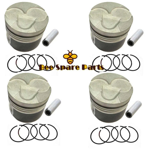 New 4 Sets STD Piston Kit With Ring 23410-42701 Fit For Hyundai D4BB Engine 91MM-Replacement Aftermarket Parts