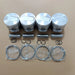 New 4 Sets STD Piston Kit With Ring 30H17-02110 Fit For Mitsubishi K4N Engine 90MM-BeeSpareParts