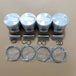 New 4 Sets STD Piston Kit With Ring 30H17-02110 Fit For Mitsubishi K4N Engine 90MM-BeeSpareParts