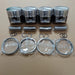 New 4 Sets STD Piston Kit With Ring 30H17-02110 Fit For Mitsubishi K4N Engine 90MM-BeeSpareParts