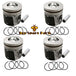 New 4 Sets STD Piston Kit With Ring 310-9905 Fit For Caterpillar C4.4 Engine 105MM-Replacement Aftermarket Parts
