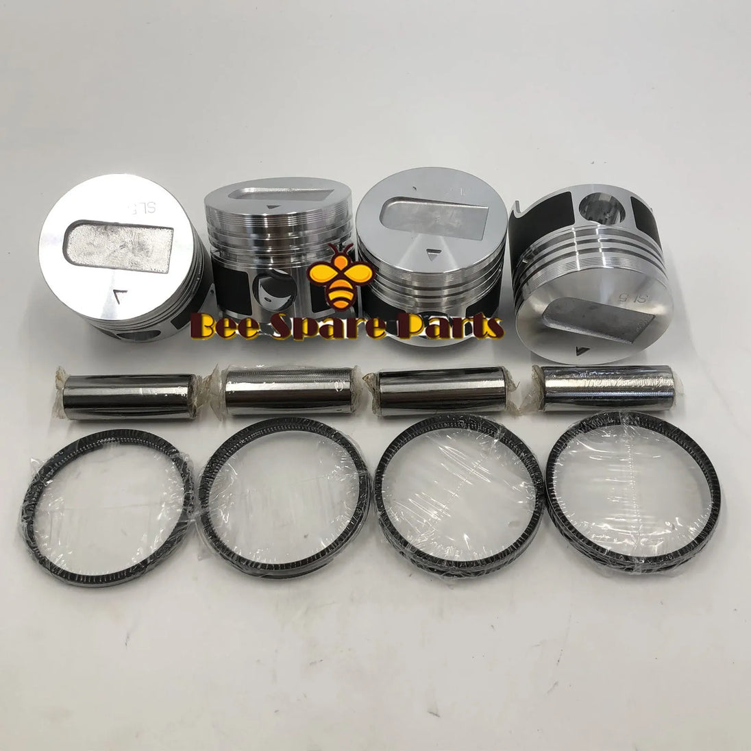 New 4 Sets STD Piston Kit With Ring 31A17-08400 Fit For Mitsubishi S4L Engine 78MM-BeeSpareParts