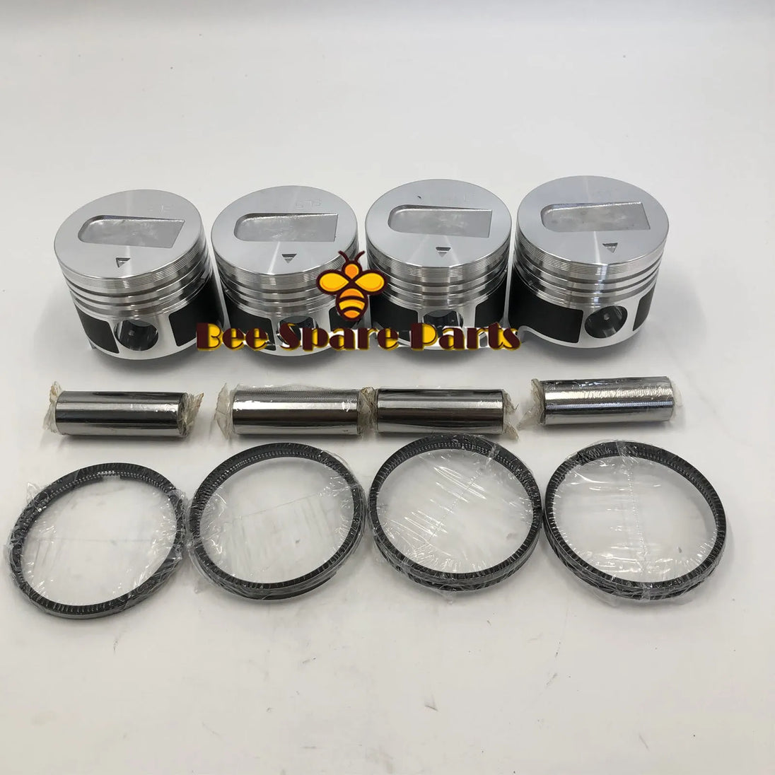 New 4 Sets STD Piston Kit With Ring 31A17-08400 Fit For Mitsubishi S4L Engine 78MM-BeeSpareParts