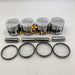 New 4 Sets STD Piston Kit With Ring 31A17-08400 Fit For Mitsubishi S4L Engine 78MM-BeeSpareParts