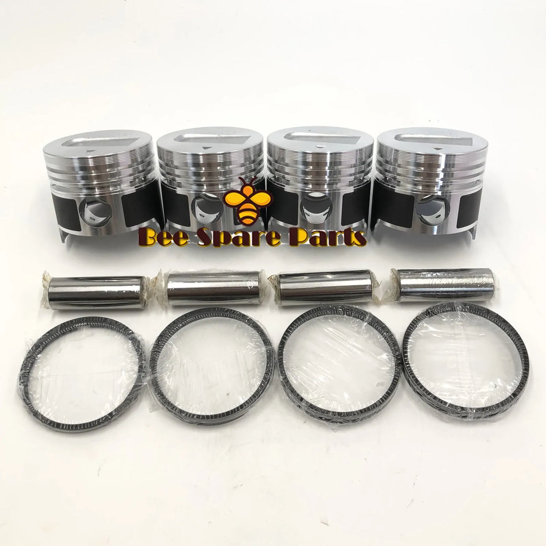 New 4 Sets STD Piston Kit With Ring 31A17-08400 Fit For Mitsubishi S4L Engine 78MM-BeeSpareParts