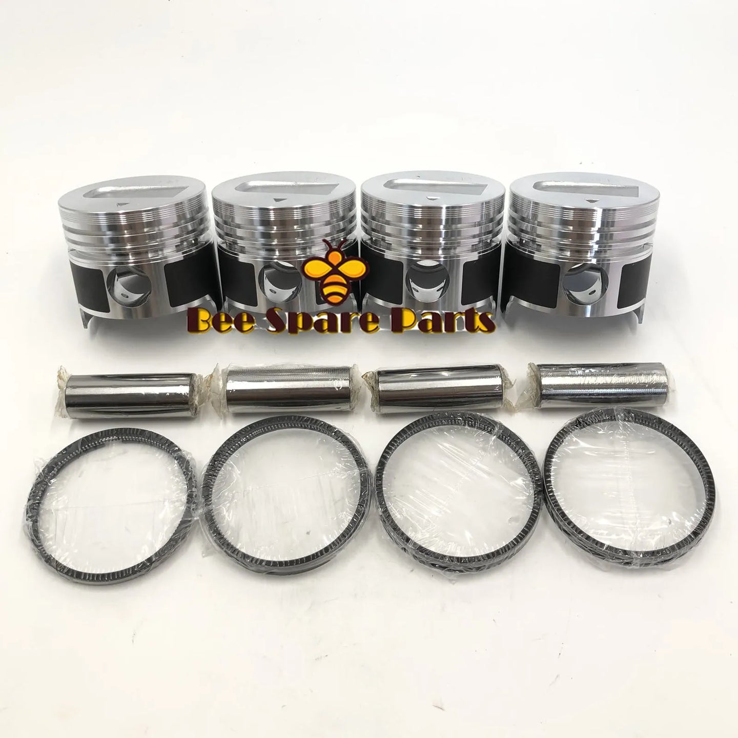 New 4 Sets STD Piston Kit With Ring 31A17-08400 Fit For Mitsubishi S4L Engine 78MM-BeeSpareParts