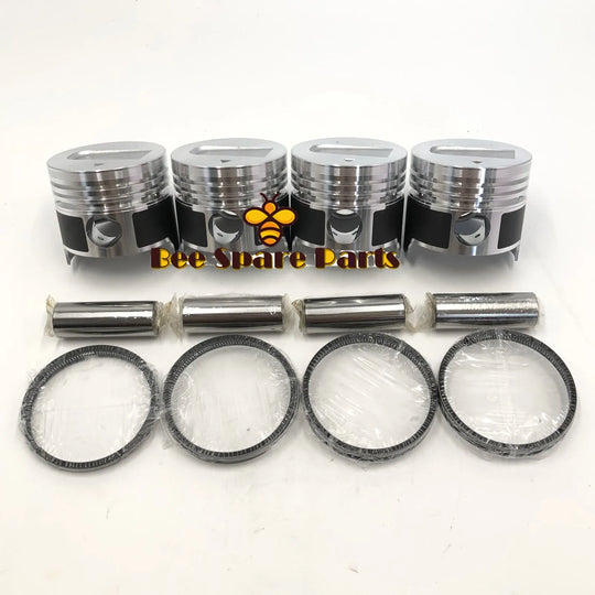 New 4 Sets STD Piston Kit With Ring 31A17-08400 Fit For Mitsubishi S4L Engine 78MM-BeeSpareParts