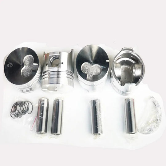 New 4 Sets STD Piston Kit With Ring 8-94619-747-1 Fit For Isuzu 4FE1 Engine 76.3MM Iseki TA290 TA320 Tractor-BeeSpareParts