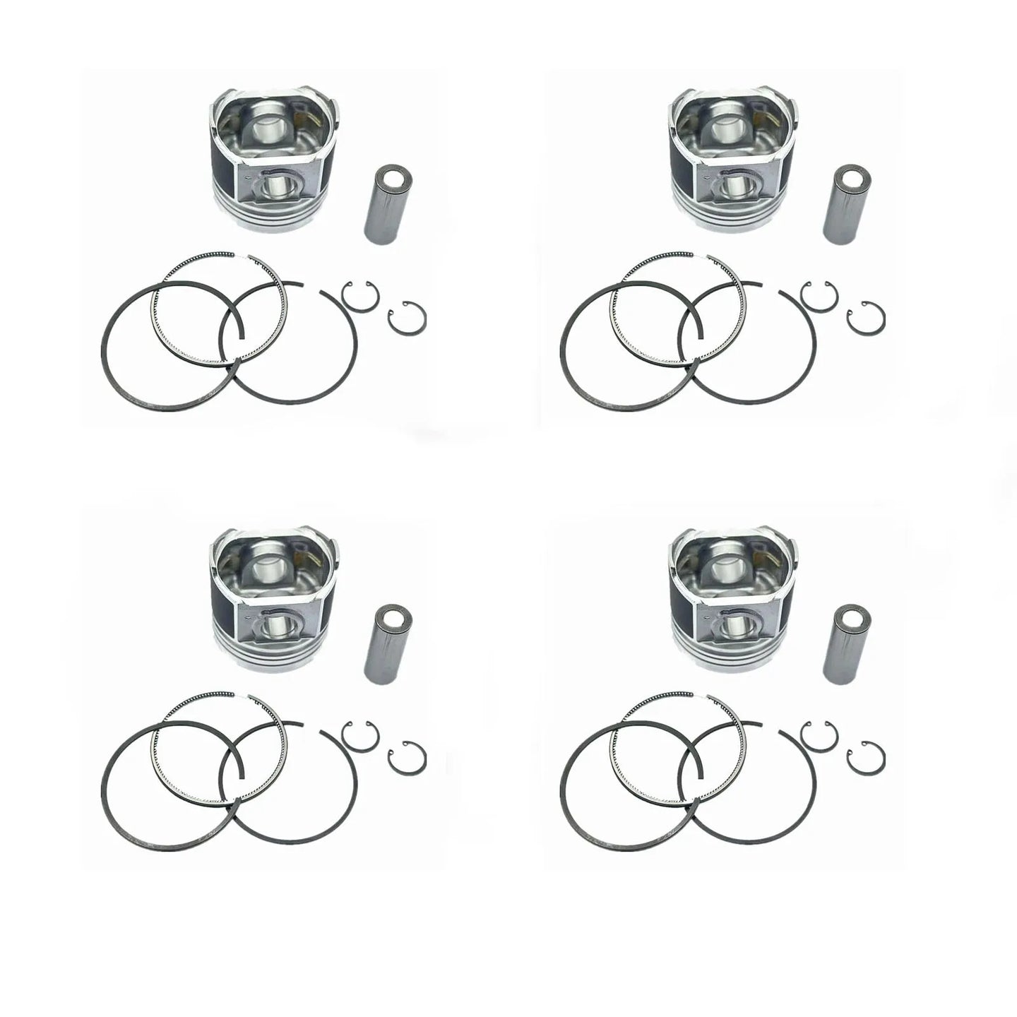New 4 Sets STD Piston Kit With Ring 8-97108-622-2 Fit For Isuzu 4JB1 Engine 93MM-Replacement Aftermarket Parts