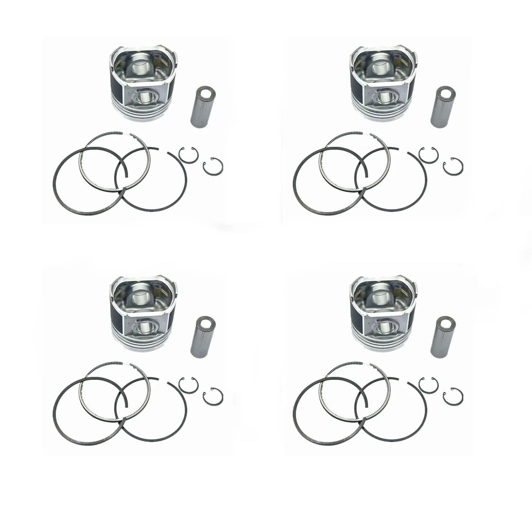 New 4 Sets STD Piston Kit With Ring 8-97176-624-0 Fit For Isuzu 4JG2 Engine 95.4MM-Replacement Aftermarket Parts