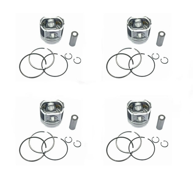 New 4 Sets STD Piston Kit With Ring 8-97176-624-0 Fit For Isuzu 4JG2 Engine 95.4MM-Replacement Aftermarket Parts