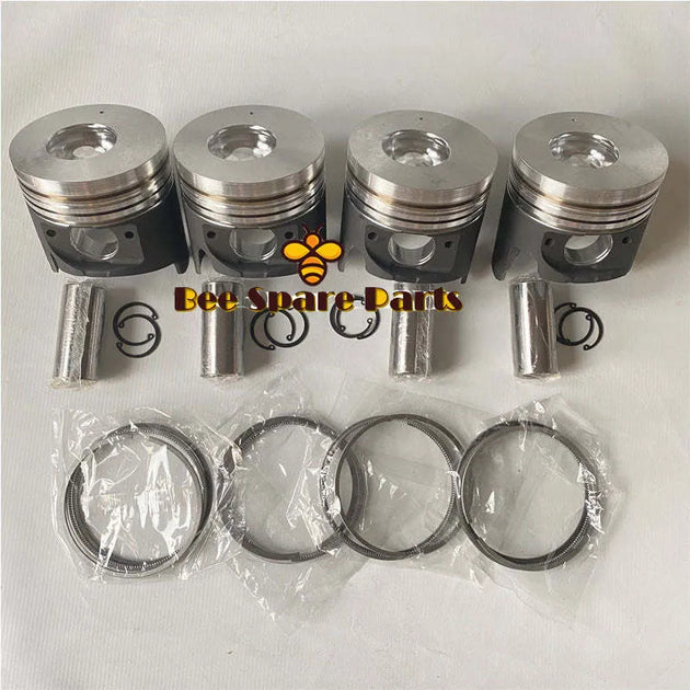 New 4 Sets STD Piston Kit With Ring 8-97183-666-0 Fit For Isuzu 4HG1 Engine 115MM-Replacement Aftermarket Parts