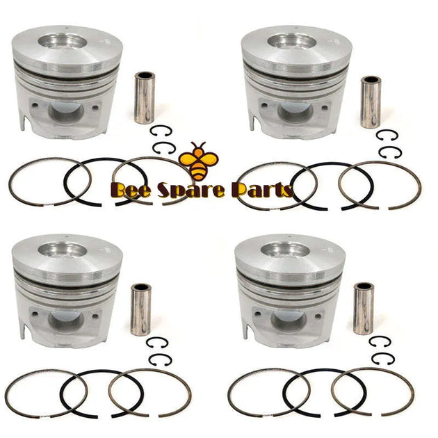 New 4 Sets STD Piston Kit With Ring 8-97219-032-0 Fit For Isuzu 4HG1 Engine 115MM-Replacement Aftermarket Parts