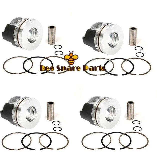 New 4 Sets STD Piston Kit With Ring 8-97312-643-0 Fit For Isuzu 4HL1 Engine 115MM-Replacement Aftermarket Parts