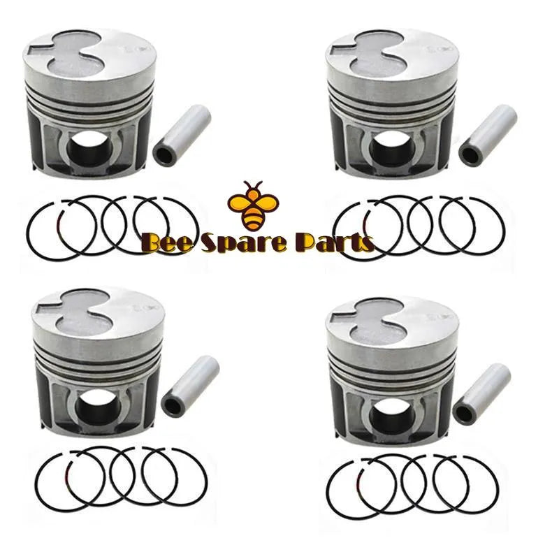 New 4 Sets STD Piston Kit With Ring FOR NEW MILLER WELDING PLANT-BeeSpareParts