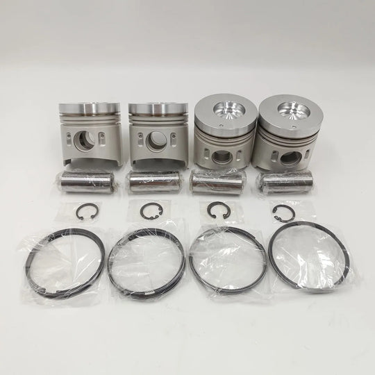 New 4 Sets STD Piston Kit With Ring ME016895 Fit For Mitsubishi 4D33 Engine 108MM-BeeSpareParts